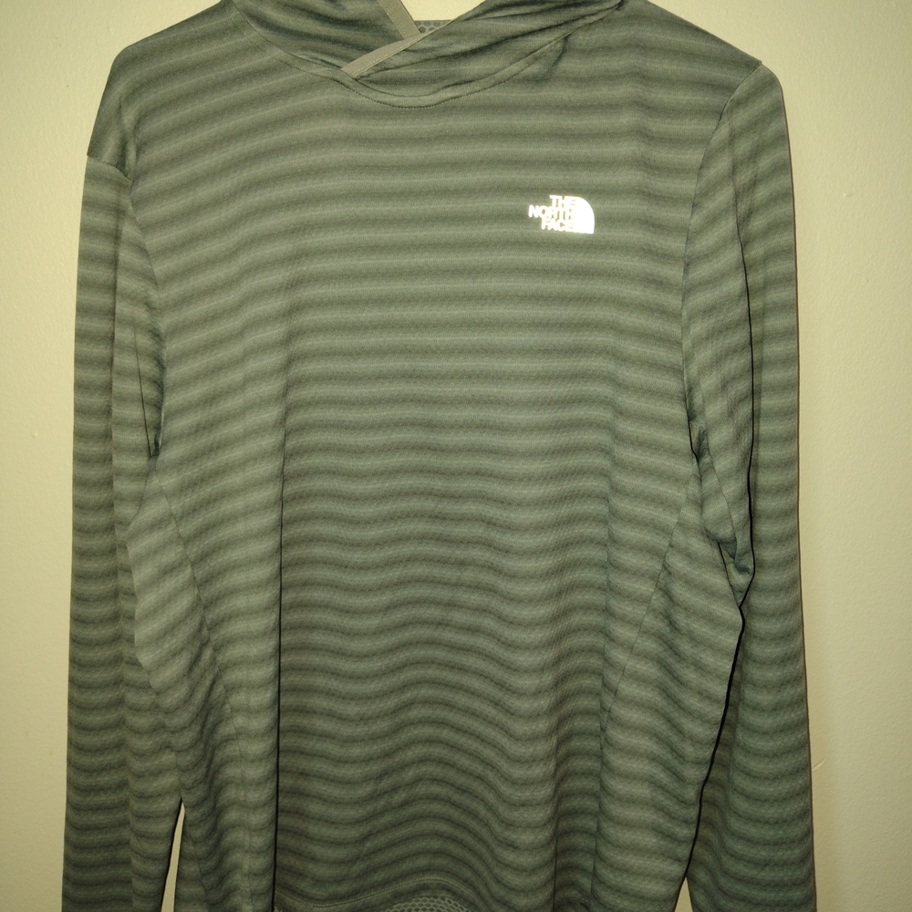 The North Face Olive Striped Pullover